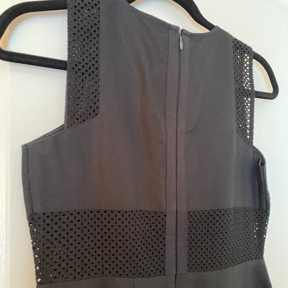 Loft Black Work Dress with Net Detailing - Picture 6 of 6